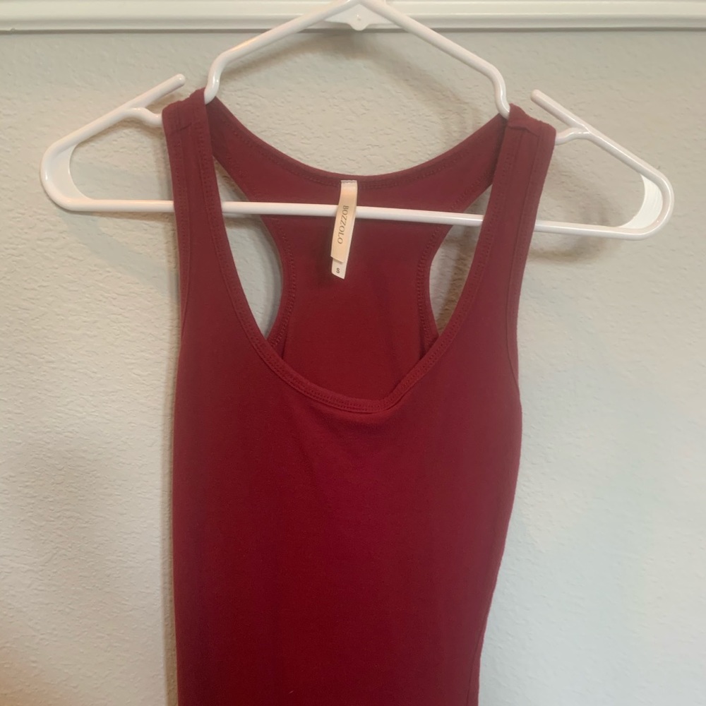 Bozzolo Maroon Tank Top Small